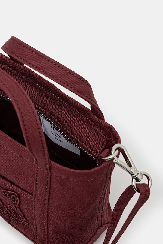 Maison Kitsuné torba Fox Head Mini Tote MW05106WW0107 bordowy