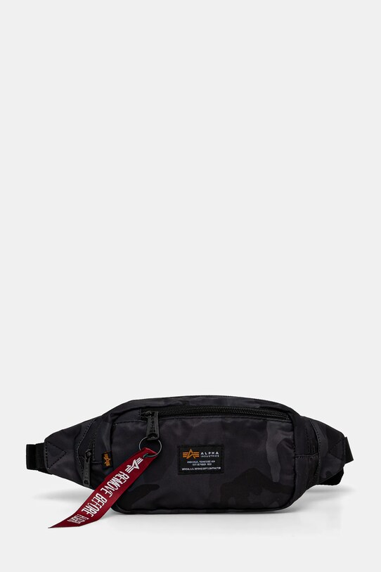 Alpha Industries nerka Crew Waist Bag Camo nie mieści A4 czarny 196923C
