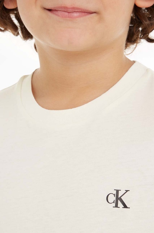 Calvin Klein Jeans t-shirt bawełniany dziecięcy 2-pack IB0IB01093.9BYH.128.176 zielony