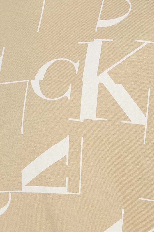 Chłopiec Calvin Klein Jeans t-shirt bawełniany dziecięcy 2-pack IB0IB02271.9BYH.128.176 beżowy