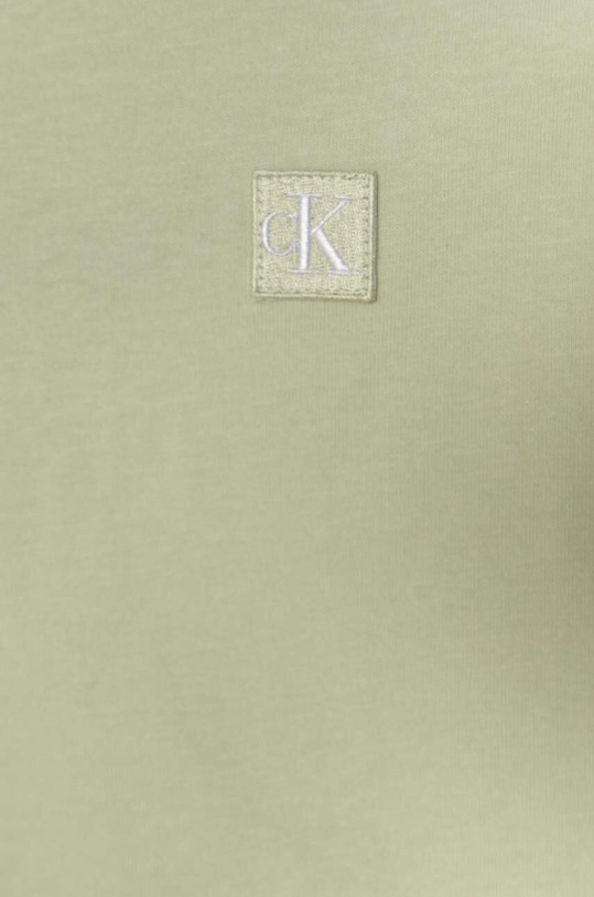 Chłopiec Calvin Klein Jeans t-shirt bawełniany dziecięcy IU0IU00543.9BYH.104.116 zielony