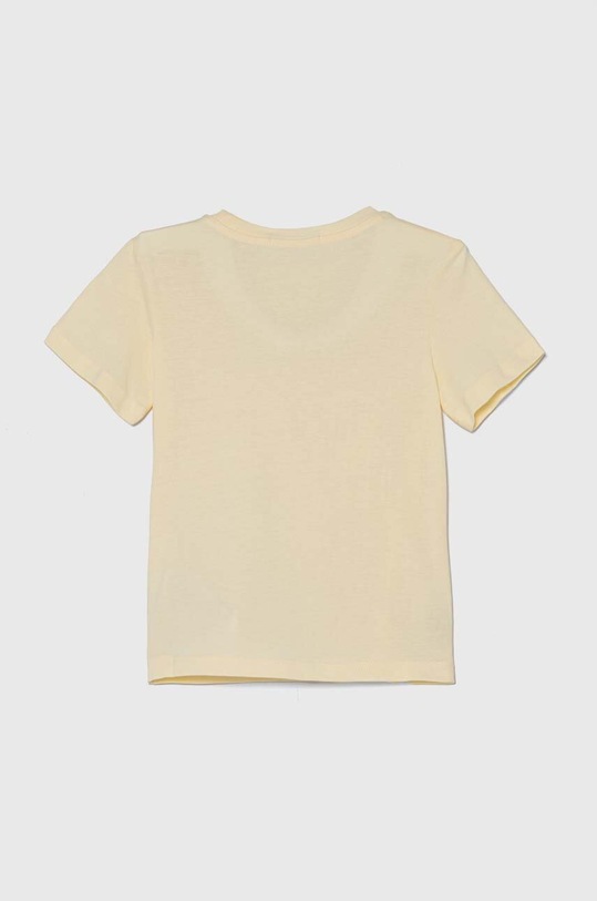Calvin Klein Jeans t-shirt bawełniany dziecięcy IU0IU00599.9BYH.104.116 żółty AW24
