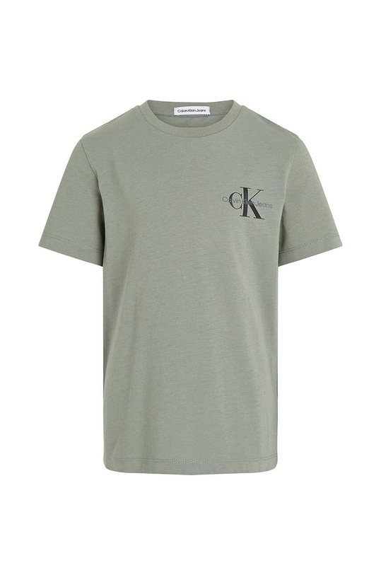 Calvin Klein Jeans t-shirt bawełniany dziecięcy nadruk zielony IU0IU00624.9BYH