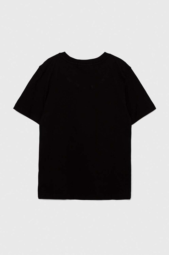 Αγορίστικα Παιδικό βαμβακερό μπλουζάκι Calvin Klein Jeans IU0IU00624.9BYH μαύρο