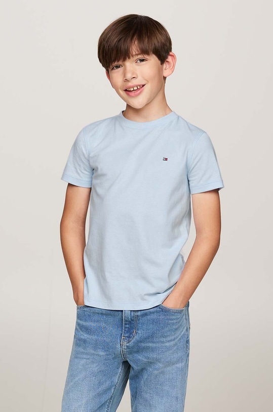 Tommy Hilfiger t-shirt bawełniany dziecięcy bawełna biały KB0KB06879.9BYH.128.176