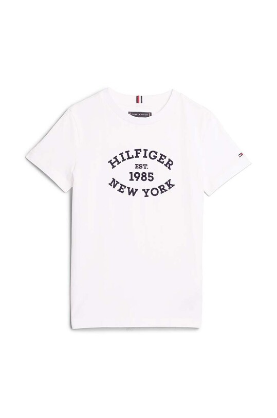 Detské bavlnené tričko Tommy Hilfiger KB0KB08658.9BYH.74.122 biela AW24