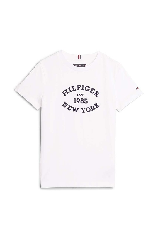 Tommy Hilfiger t-shirt bawełniany dziecięcy KB0KB08658.9BYH.74.122 biały AW24
