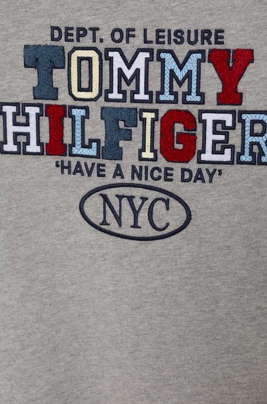Chłopiec Tommy Hilfiger t-shirt bawełniany dziecięcy KB0KB08664.9BYH.116.122 szary