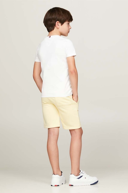 Tommy Hilfiger t-shirt bawełniany dziecięcy KB0KB08664.9BYH.128.176 biały