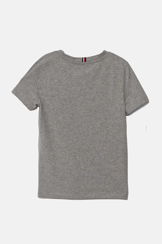 Dětské bavlněné tričko Tommy Hilfiger KB0KB08664.9BYH.128.176 šedá AW24