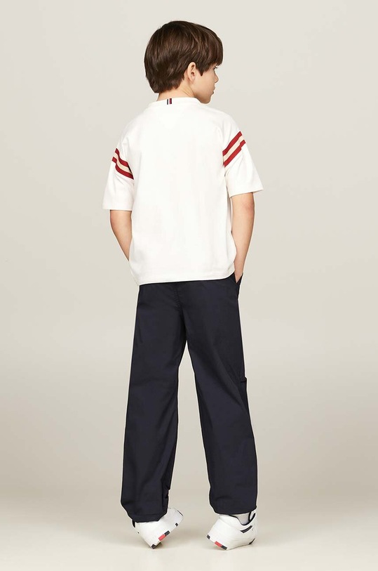 Tommy Hilfiger t-shirt bawełniany dziecięcy KB0KB08668.9BYH.128.176 biały