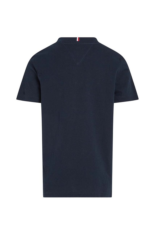 Chłopiec Tommy Hilfiger t-shirt bawełniany dziecięcy KB0KB09158.9BYH.128.176 granatowy