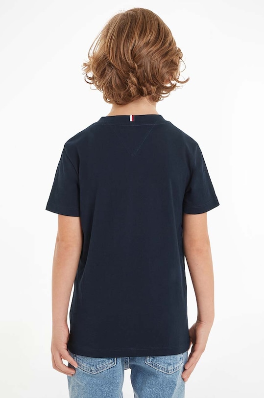 Tommy Hilfiger t-shirt bawełniany dziecięcy KB0KB09158.9BYH.128.176
