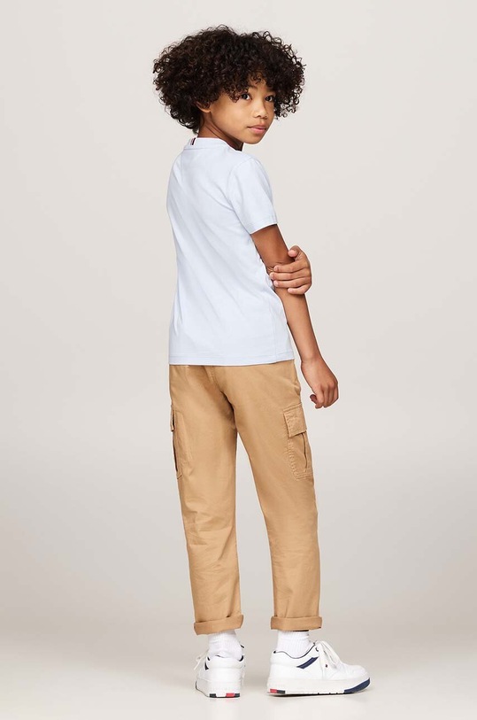 Dětské bavlněné tričko Tommy Hilfiger KS0KS00397.9BYH.92.122 modrá