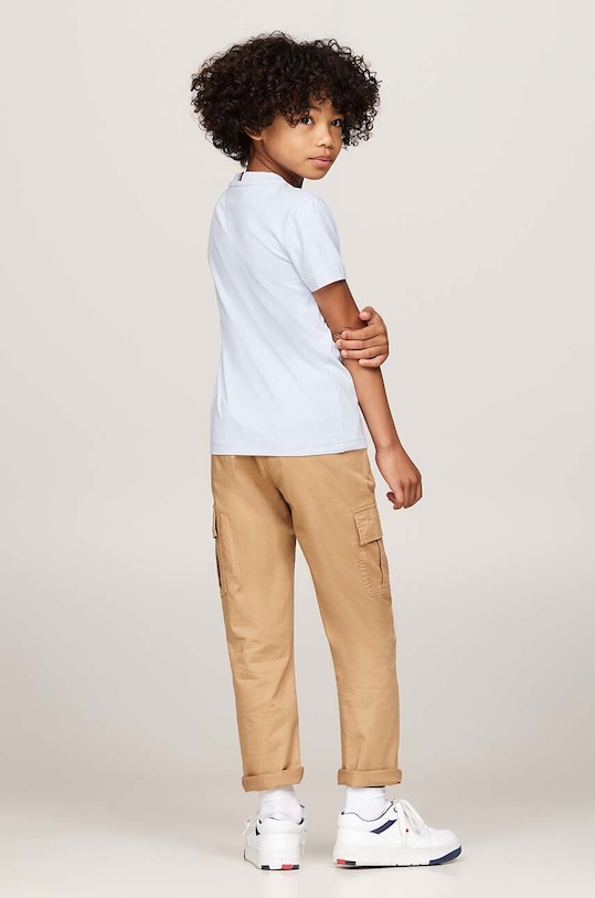 Dětské bavlněné tričko Tommy Hilfiger KS0KS00397.9BYH.92.122 modrá