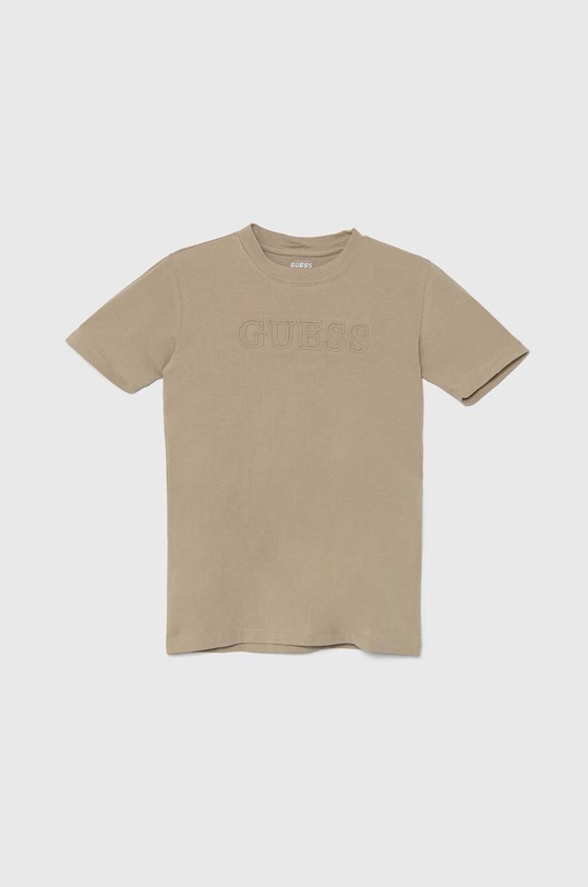 Guess t-shirt dziecięcy z elastanem beżowy L2YI59.J1311.9BYH