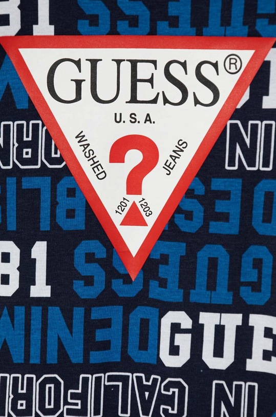 Chłopiec Guess t-shirt bawełniany dziecięcy L4YI04.K8HM3.9BYH granatowy