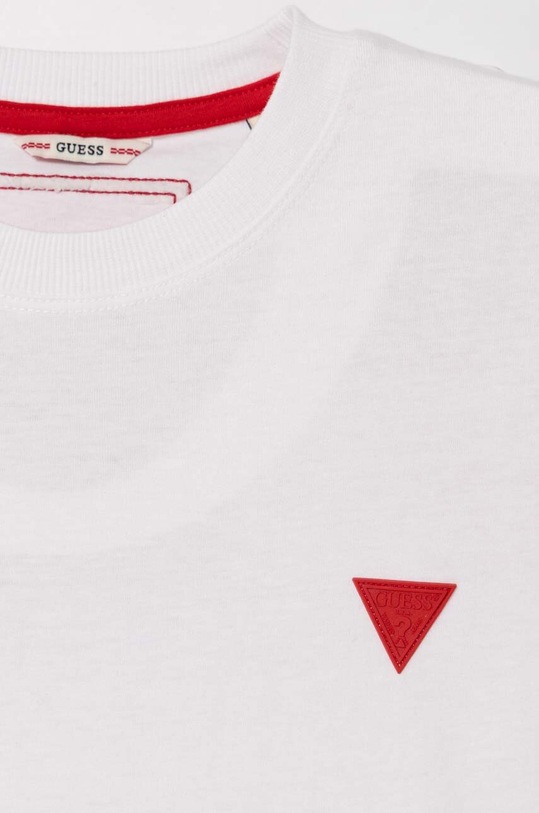 Guess t-shirt bawełniany dziecięcy biały L4YI08.K8HM4.9BYH