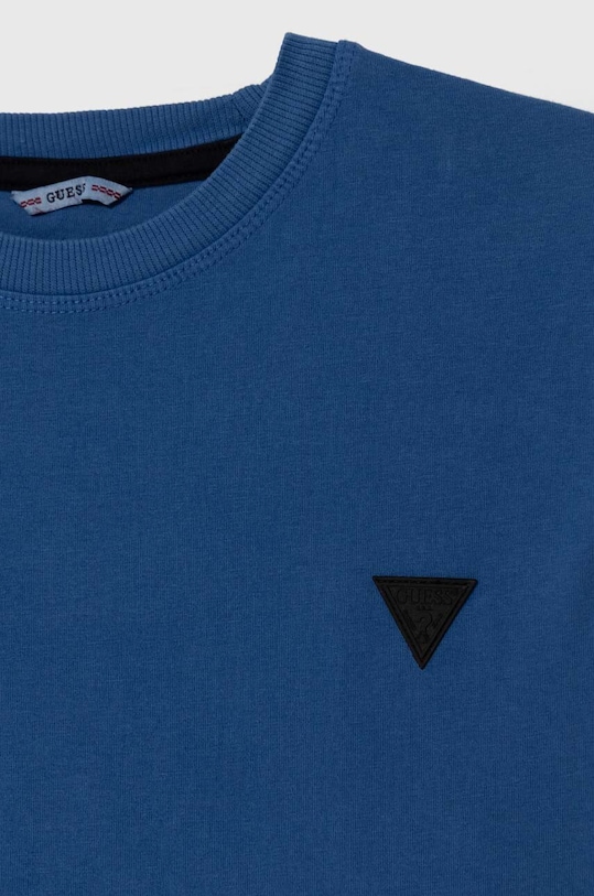 Chłopiec Guess t-shirt bawełniany dziecięcy L4YI08.K8HM4.9BYH niebieski