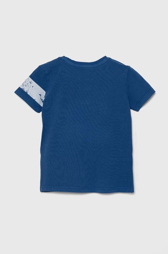 Guess t-shirt bawełniany dziecięcy N4YI04.K8HM4.9BYH niebieski AW24