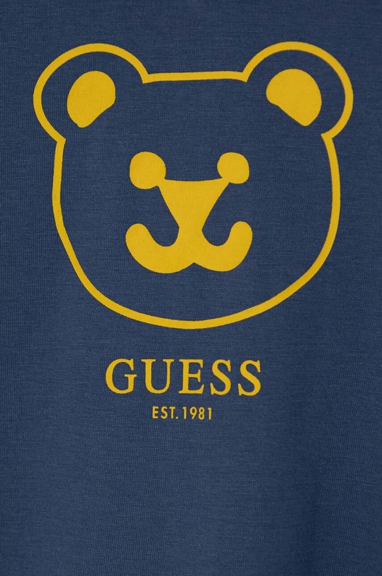 Chłopiec Guess t-shirt bawełniany niemowlęcy N4YI07.K8HM4.9BYH granatowy