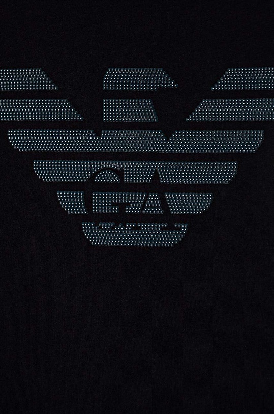 Chłopiec Emporio Armani t-shirt bawełniany dziecięcy 6D4TJJ.4J54Z granatowy