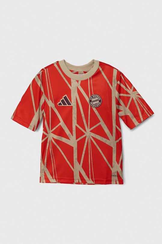 Детская футболка adidas Performance FCB PRESHI JD8333 красный AW24