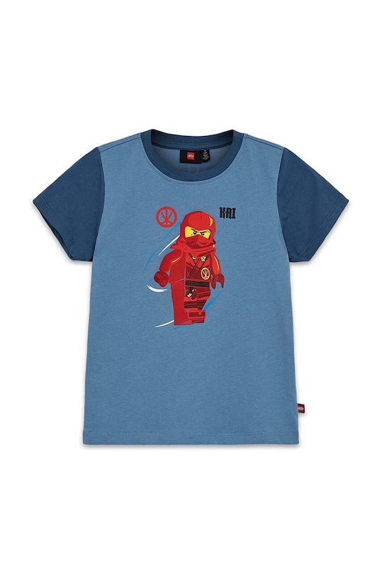 Lego tricou de bumbac pentru copii LWTANO 606 print albastru 12011274