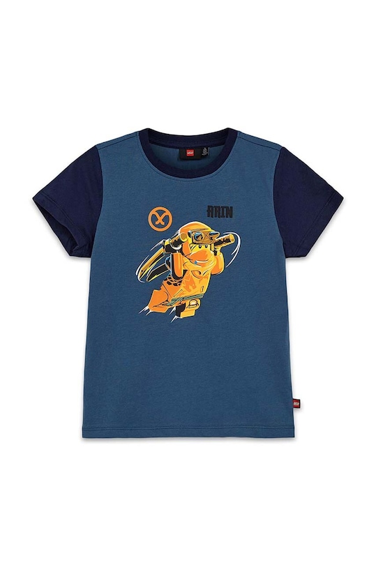 Lego t-shirt bawełniany dziecięcy LWTANO 606 nadruk zielony 12011274
