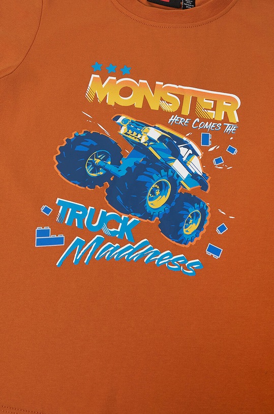 Хлопчик Дитяча бавовняна футболка Lego LWTANO 611 12011320 помаранчевий