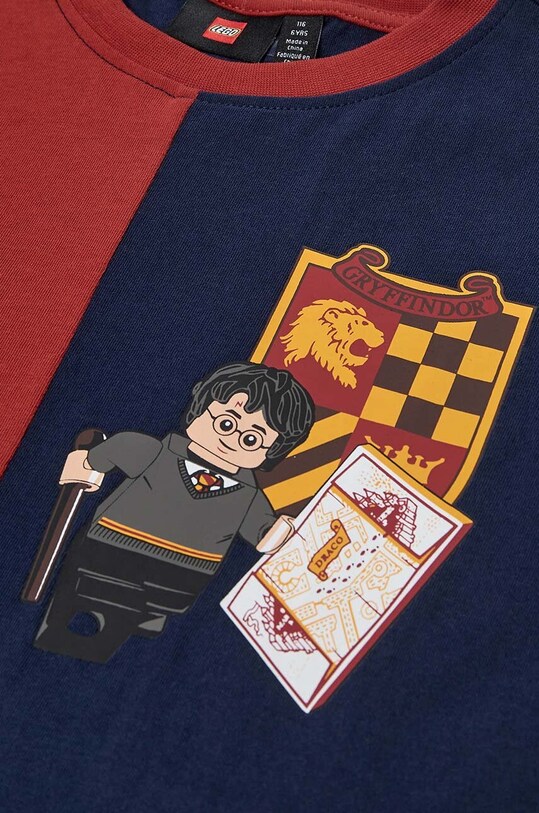 Chłopiec Lego t-shirt bawełniany dziecięcy LWTANO 707 12011309 bordowy