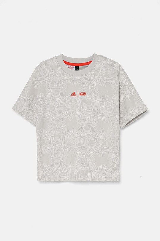 Детская футболка adidas J SW ZNE T с эластаном серый IW0647