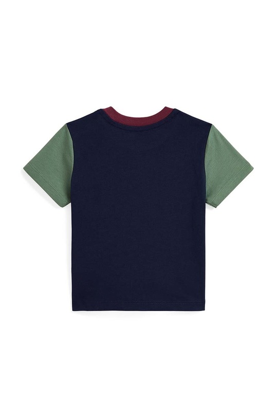 Μωρό βαμβακερό μπλουζάκι Polo Ralph Lauren 320952881001 σκούρο μπλε AW24