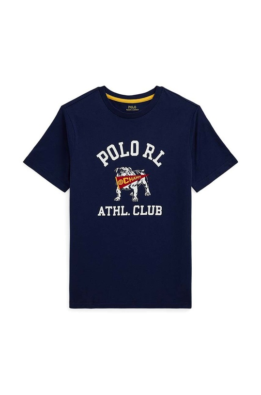 Polo Ralph Lauren tricou de bumbac pentru copii print bleumarin 323952454001