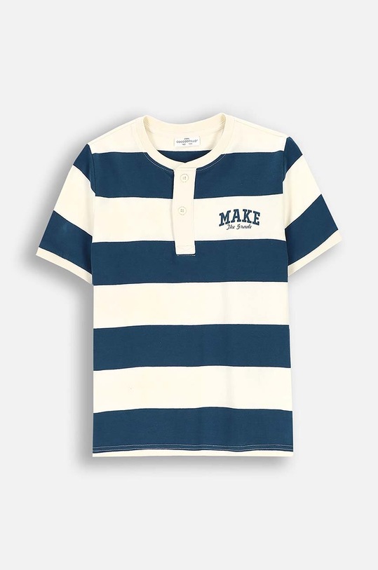 Coccodrillo t-shirt bawełniany dziecięcy wzorzyste niebieski ZC4143201ABJ