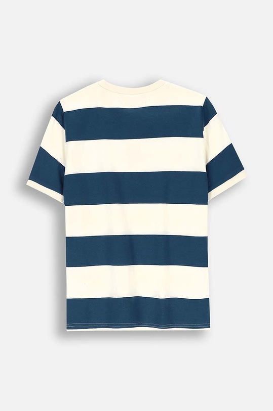 Coccodrillo t-shirt bawełniany dziecięcy ZC4143201ABJ niebieski AW24