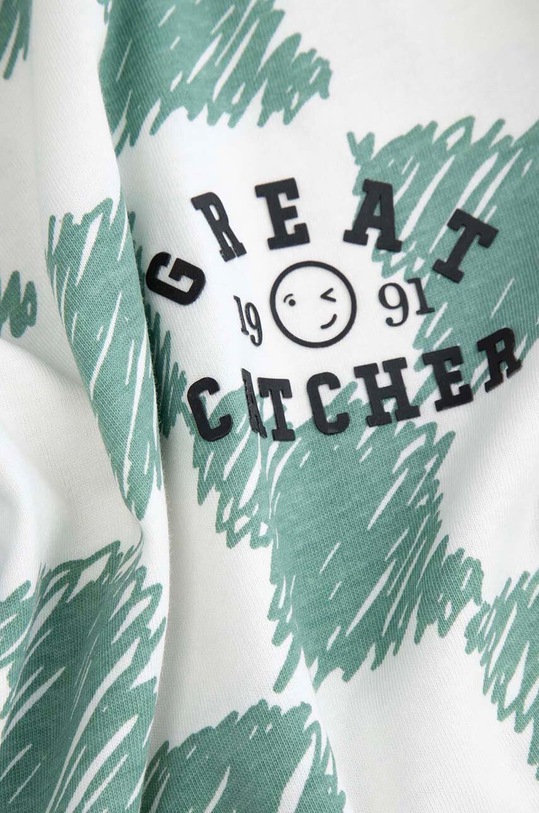 Coccodrillo t-shirt bawełniany dziecięcy zielony ZC4143202ABJ