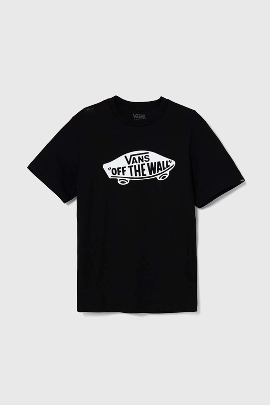 Vans t-shirt bawełniany dziecięcy STYLE 76 nadruk czarny VN000IVEBLK1