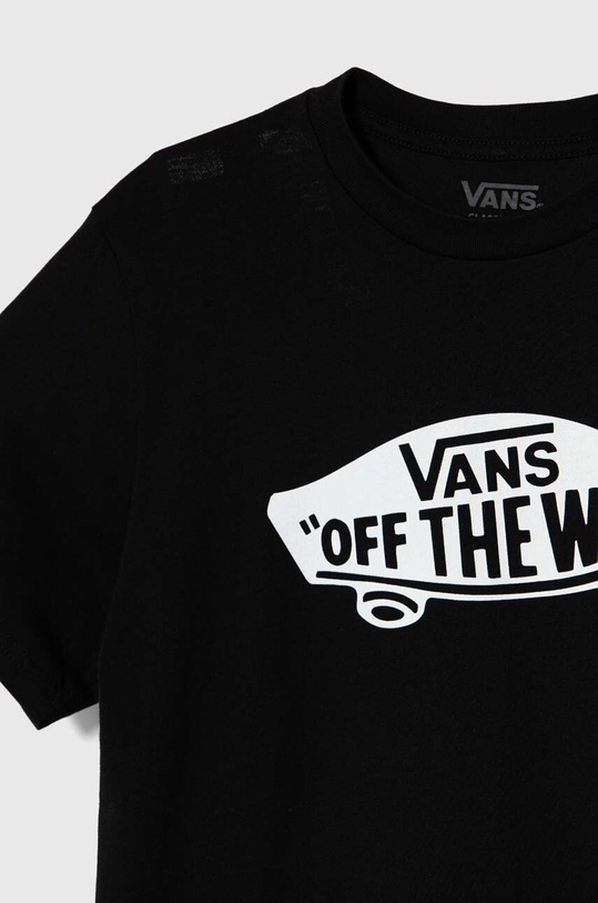 Момче Детска памучна тениска Vans STYLE 76 VN000IVEBLK1 черен