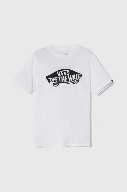 Vans tricou de bumbac pentru copii STYLE 76 print alb VN000IVEWHT1