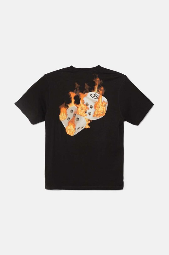 Dětské bavlněné tričko Vans No Dice VN000JCWBLK1 černá AW24