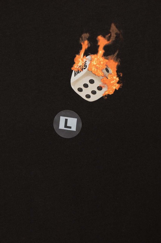 Dječaci Dječja pamučna majica kratkih rukava Vans No Dice VN000JCWBLK1 crna