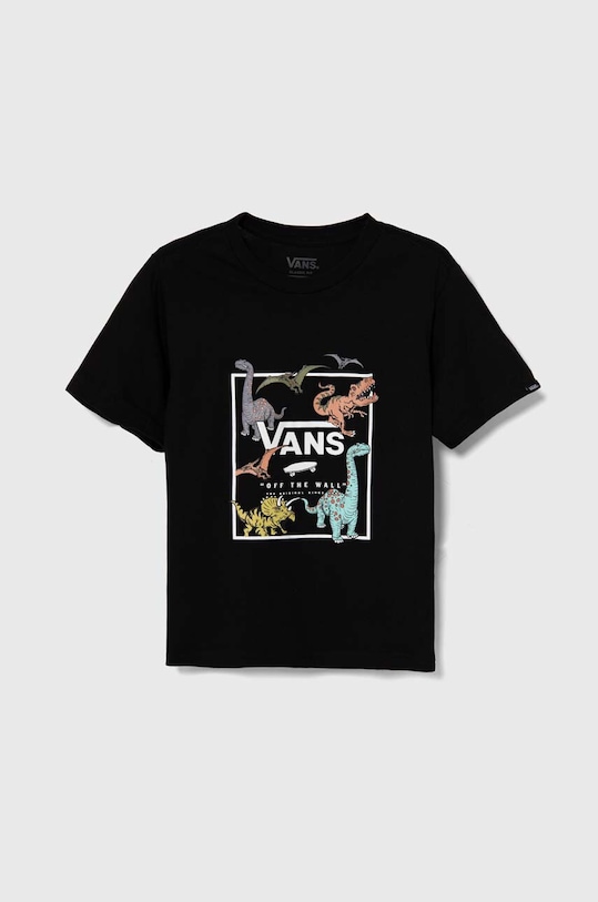 Dětské bavlněné tričko Vans Glow Dino kulatý černá VN000JNYBLK1