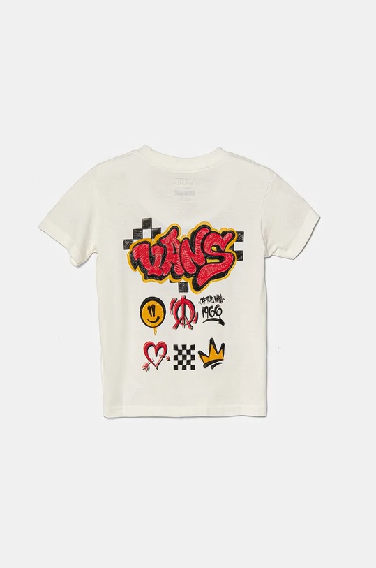 Dětské bavlněné tričko Vans Tagged VN000JP6FS81 béžová AW24