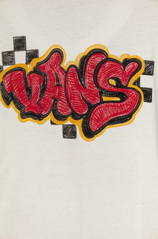 CHLAPEC Dětské bavlněné tričko Vans Tagged VN000JP6FS81 béžová