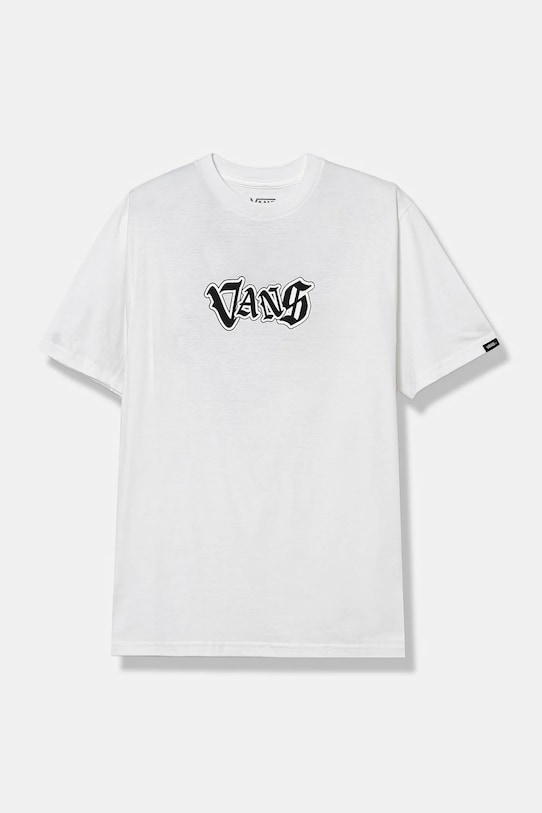 Vans tricou de bumbac pentru copii SHATTERED print bej VN000JW9WHT1