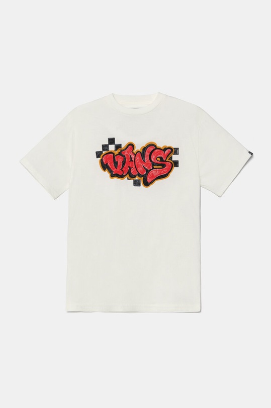 Dětské bavlněné tričko Vans BY Tagged kulatý béžová VN000K10FS81