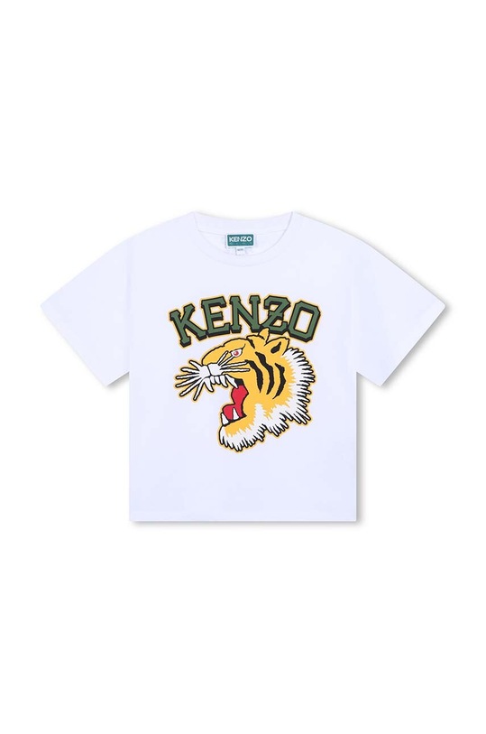Kenzo Kids t-shirt bawełniany dziecięcy nadruk biały K60746.86.108