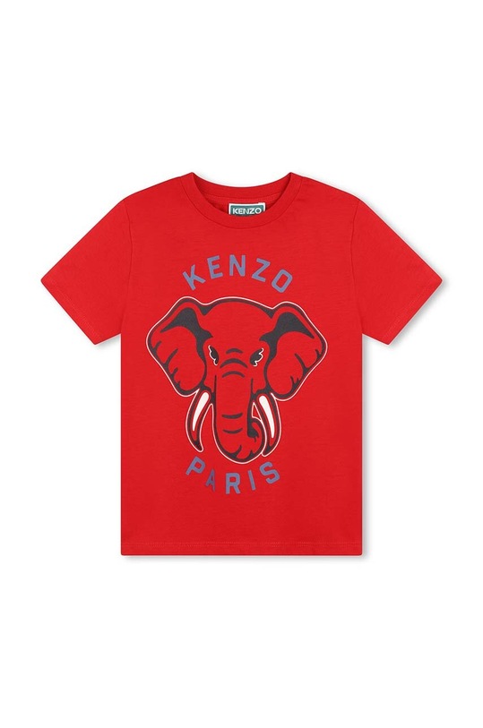 Kenzo Kids t-shirt bawełniany dziecięcy nadruk czerwony K60748.86.108
