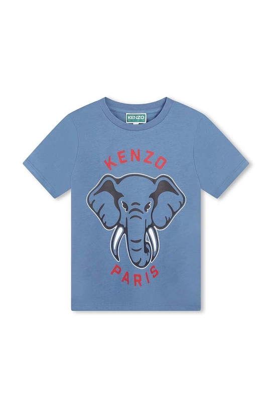 Детская хлопковая футболка Kenzo Kids хлопок голубой K60748.86.108